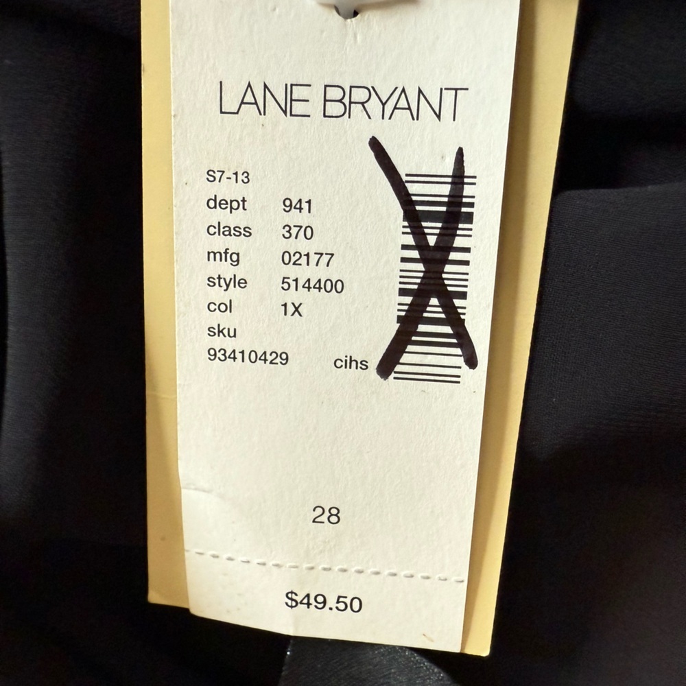 Lane Bryant Black Sequin Chiffon Tank Top - Picture 5 of 8